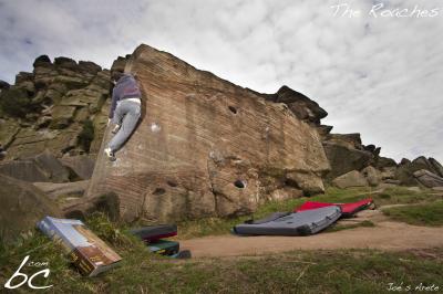 English climber in "Joe's Arete"